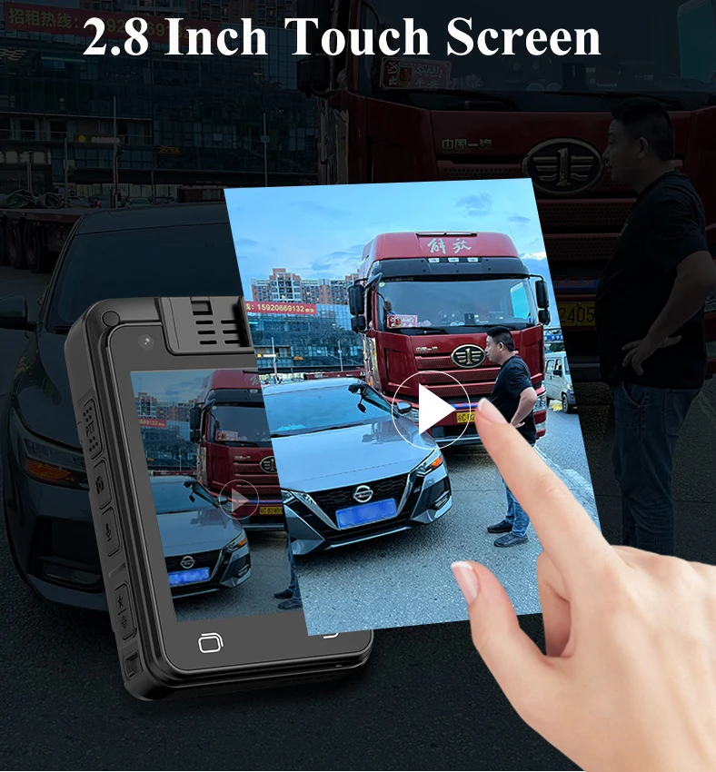 4G  live streaming GPS Real Positioning Body . Face recognition license plate identification law enforcement