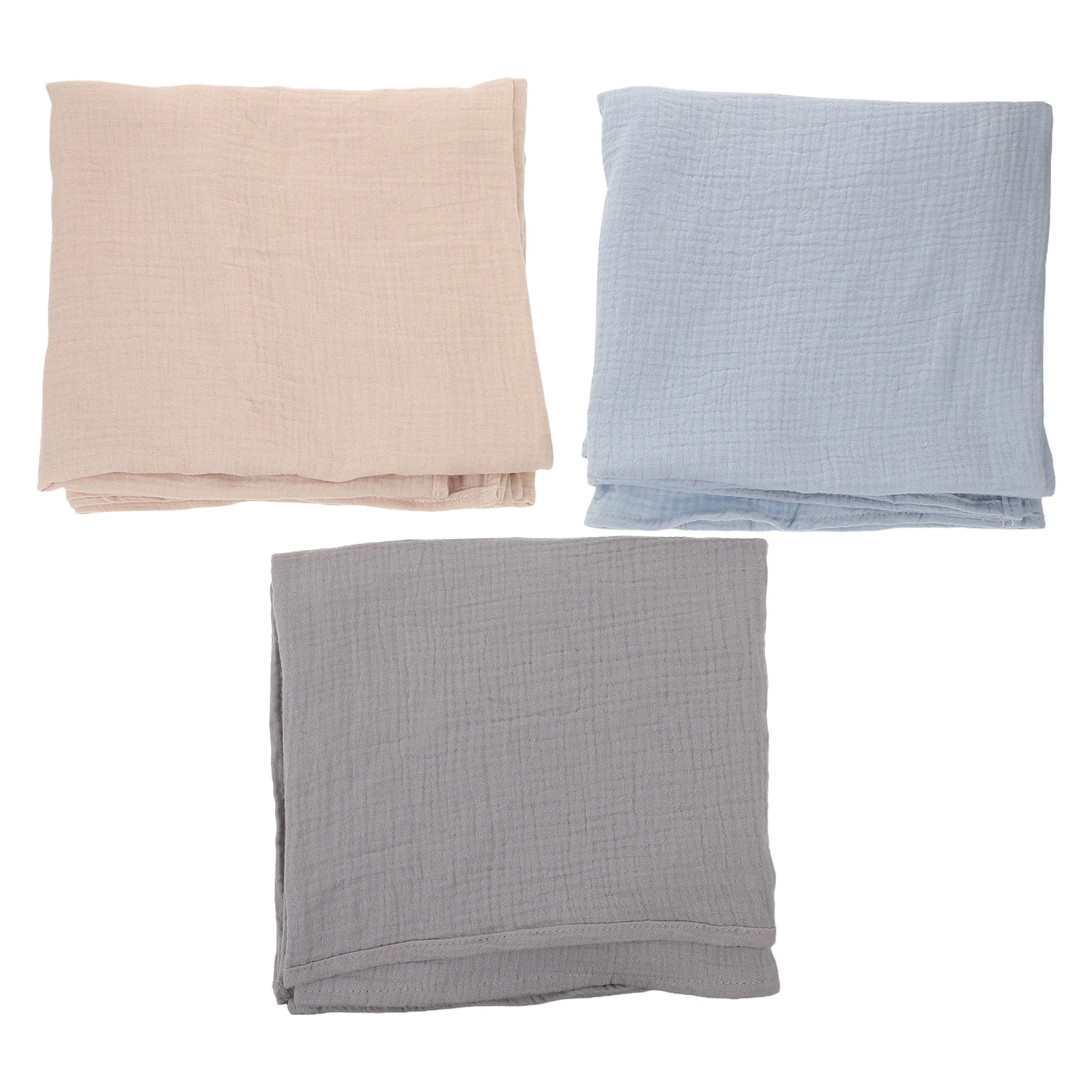 

3Pcs Newborn Swaddle Blanket Wrap Soft Breathable Muslin Baby Wrap Blanket Nursery Receiving Blankets Swaddles for Newborn