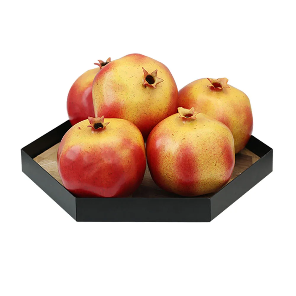 

2 Pcs/Lot fake fruit props hotel bar cafe restaurant dining room hall decor Artificial Simulation Pomegranate fruit models
