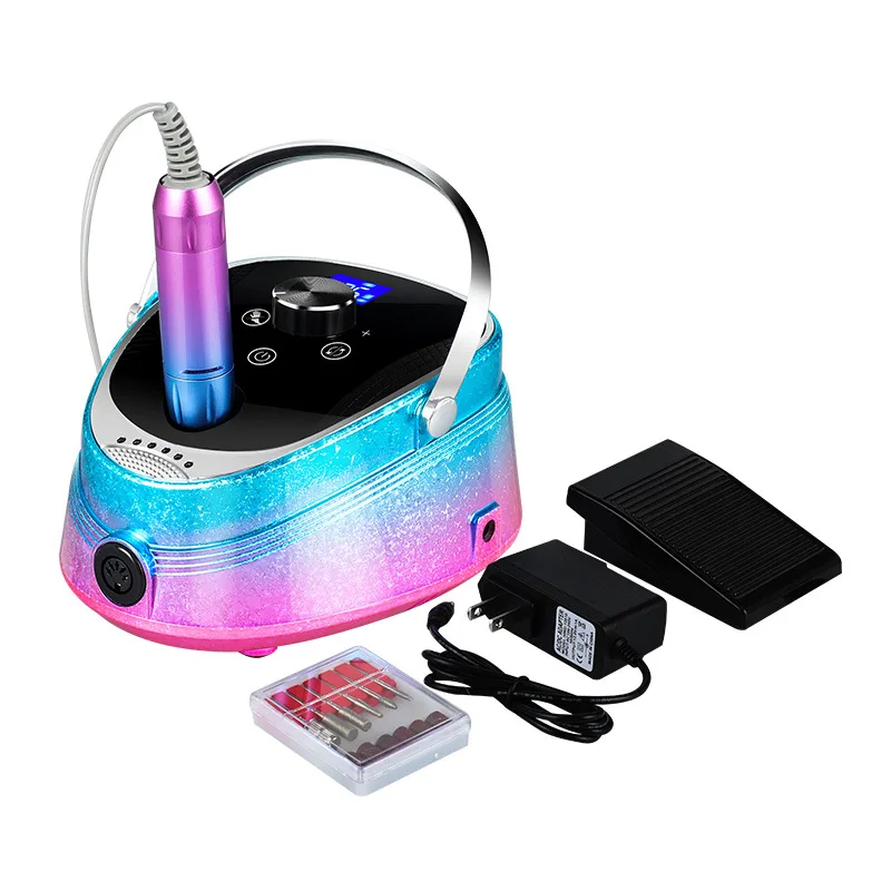 35000 Speed Colorful Paint Charging Nail Polish Machine Low-Noise Nail Remover