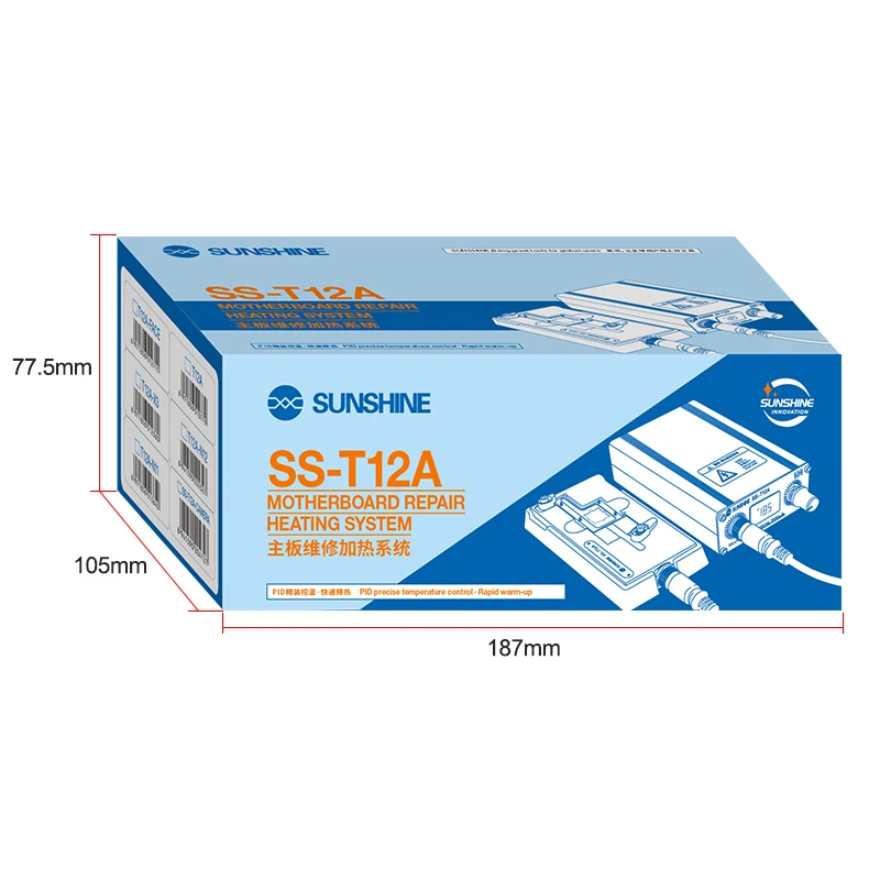 SUNSHINE SS-T12A Motherboard Layered Heating Table for IP X 11 12 13 14 Android Phone Main Board CPU Repair Disassembly Platform