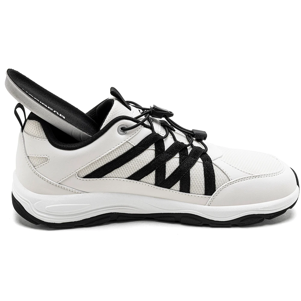 HOBIBEAR Unisex-Wanderschuhe mit breiter Zehenpartie, elastisches Band, Sneakers, Cross-Outdoor-Reise-Mesh-Laufschuhe für Männer und Frauen – Detail 5