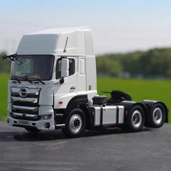 Diecast 1:24 Scale Guangqi Hino 700 Zhizhen Towing Head Alloy Car Model Finished Simulation Collection Decoration Gift Toys