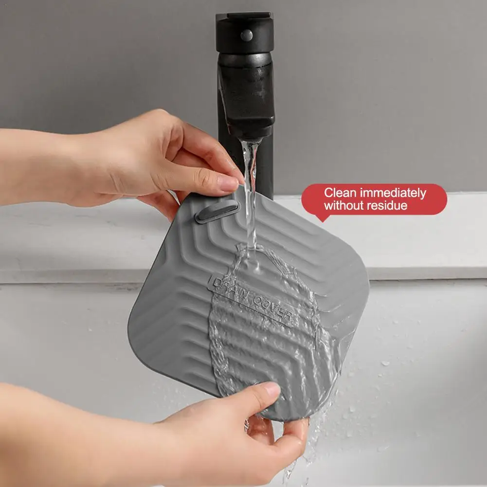 Practical Floor Drain Deodorizer Toilet Plug Insect-proof Cover Deodorizing Silica Gel Pad Sewer Seal And Odor Prevention