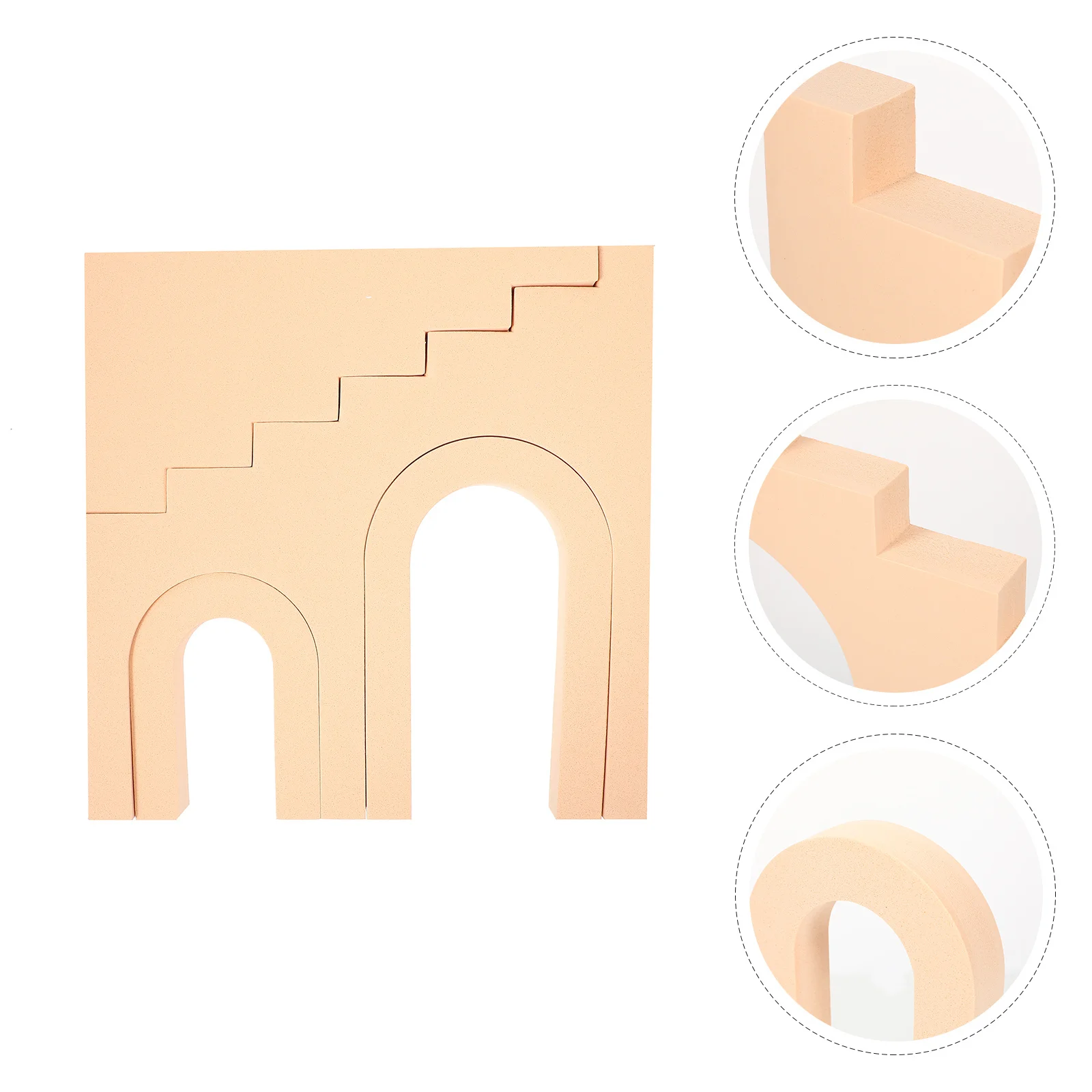 

4pcs Photography Background Craft Foam Desktop Prop For Product Display Small Item Shooting Lightweight Durable