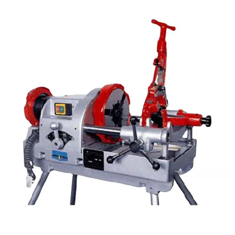 Electric pipe cutting and threading machine