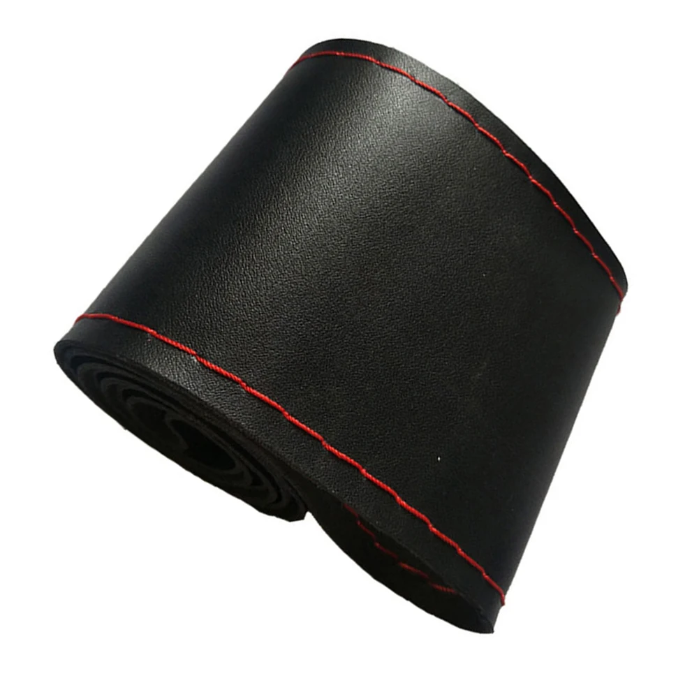 

Car Steering Wheel Braid Cover Soft Fiber Leather Steering-wheel With Needles And Thread Auto Interior Accessories Hot！