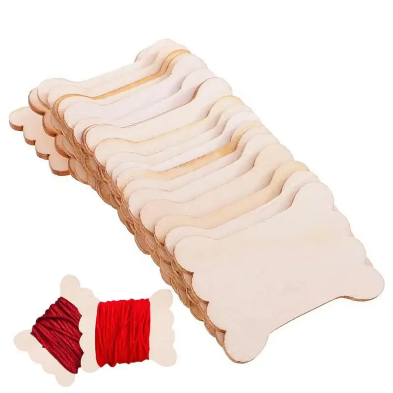 60 Pcs Christmas Blank Yarn Pegs Wood Floss Bobbins Cross Stitchs Card Thread Holder Thread Board Card Knitting Accessories