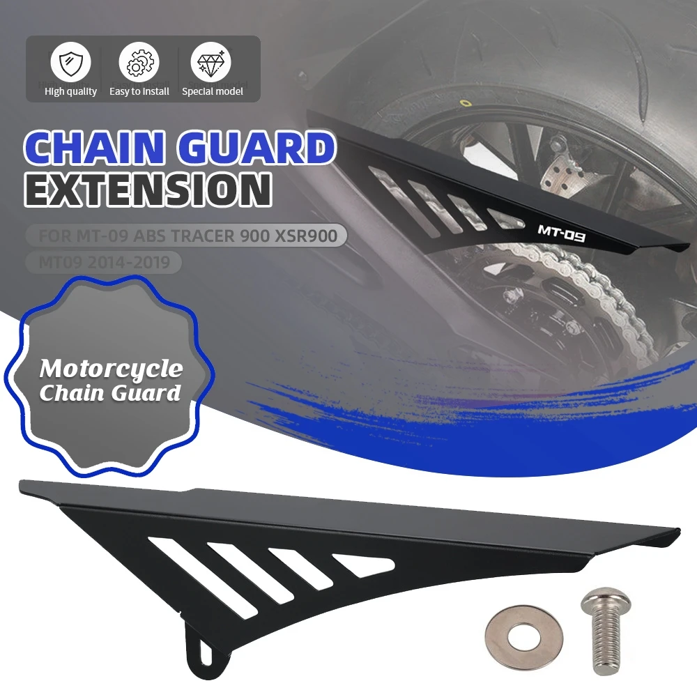 

Motorcycle Sprocket Cover Chain Guard Protector New Chain Guard Extension For Yamaha MT-09 ABS Tracer 900 XSR900 MT09 2014-2019