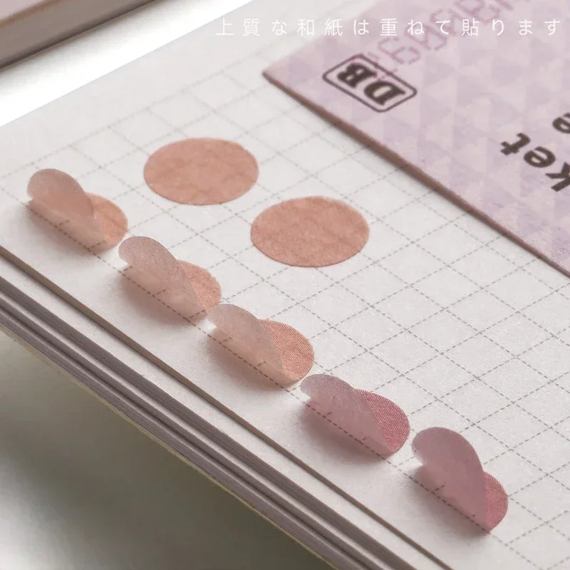 50Sheets Mini Morandi Color Dot Washi Paper Sticker Girl Scrapbook Journal Decoration Notebook Planner Calendar Marking Sticker