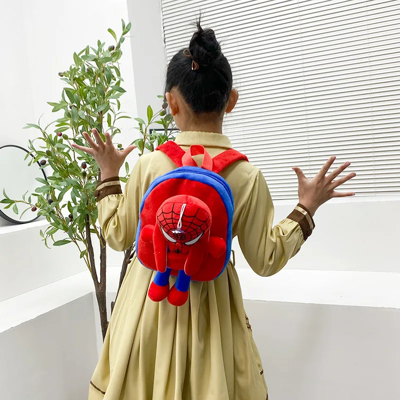 สไตล์ใหม่เด็กอนุบาลเด็กทารกการ์ตูนเด็กกระเป๋านักเรียน Hero Plush ของเล่นขนมขบเคี้ยวกระเป๋าเป้สะพายหลังขนาดเล็กของขวัญวันเกิดคริสต์มาสของขวัญ