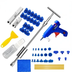 Car Dent Repair Tools Puller Removal Kit Slide Hammer Reverse Hammer Tool Body Suction Cup Adhesive Blue Glue Tabs