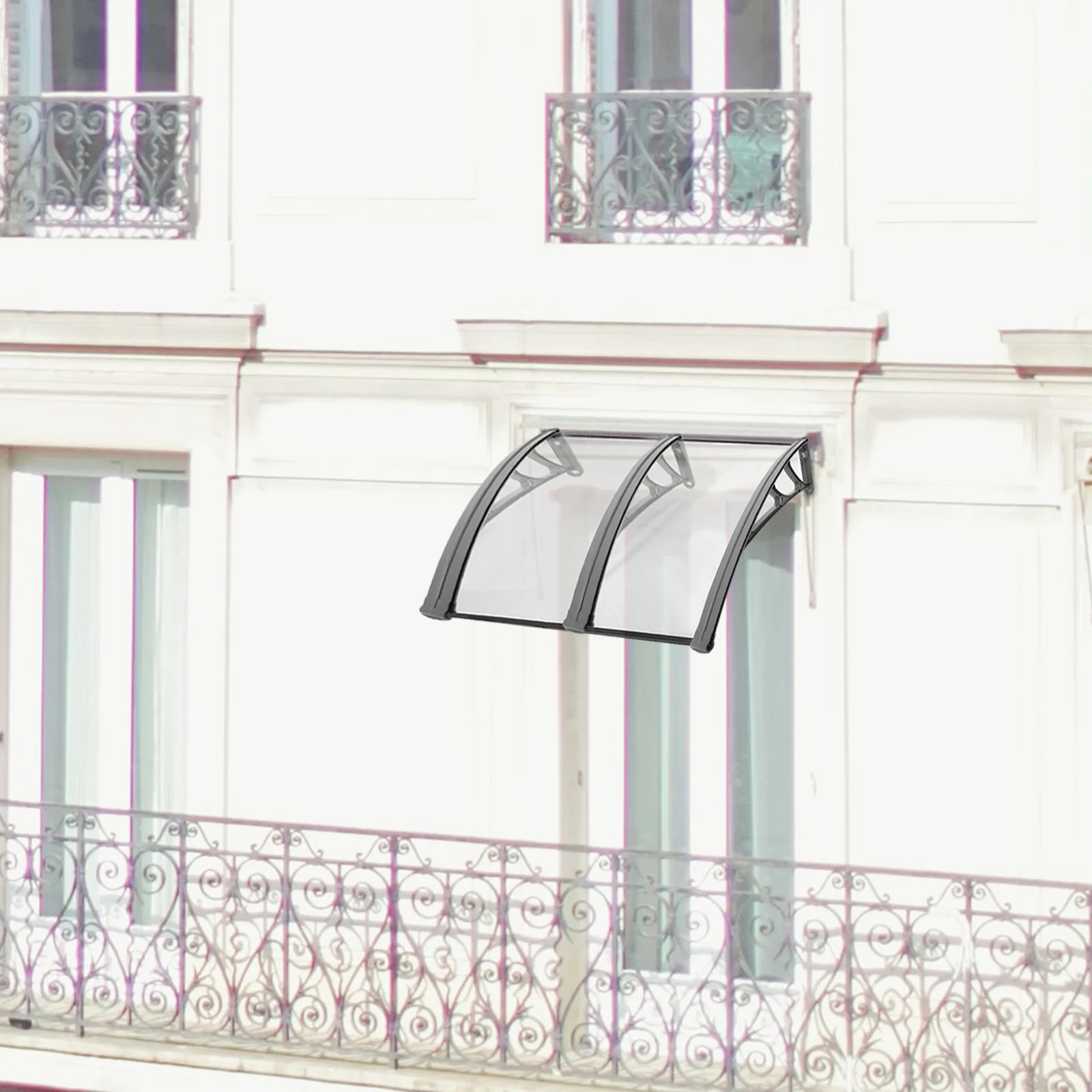 Soporte de toldo reforzado con PVC, soporte duradero para exteriores para puerta, dosel, ventana, toldos de Patio, Manual retráctil motorizado