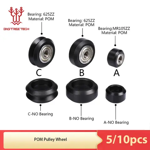 CNC POM 20T Pulley for 3D Printer BIQU