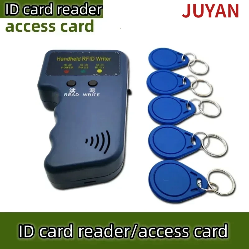 Leitor de cartão RFID portátil e copiadora duplicadora, gravador chave, software programador, clonador, etiquetas de identificação, T5577, CET5200,