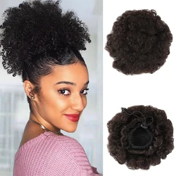 Explosive head wig fluffy flower bud ball hair bun wig female wig heat-resistant fiber wig simple and natural to wear