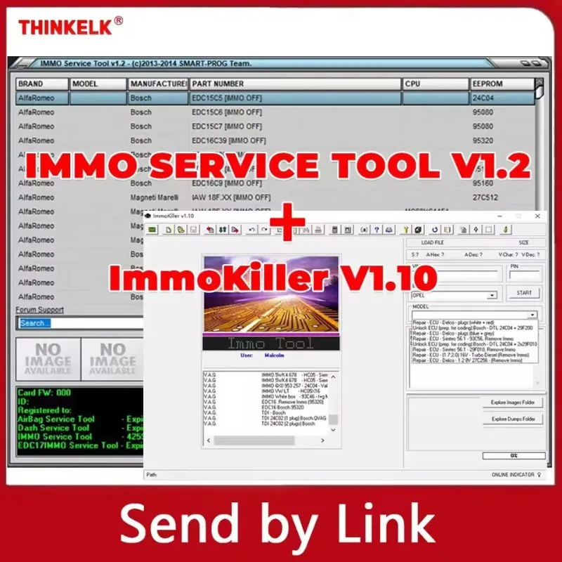 NEW 2026 Hot sell new ImmoKiller V1.10 New IMMO Off Software v1.1 ECU Programmer IMMO SERVICE TOOL V1.2 Immo Off Software 2 in 1