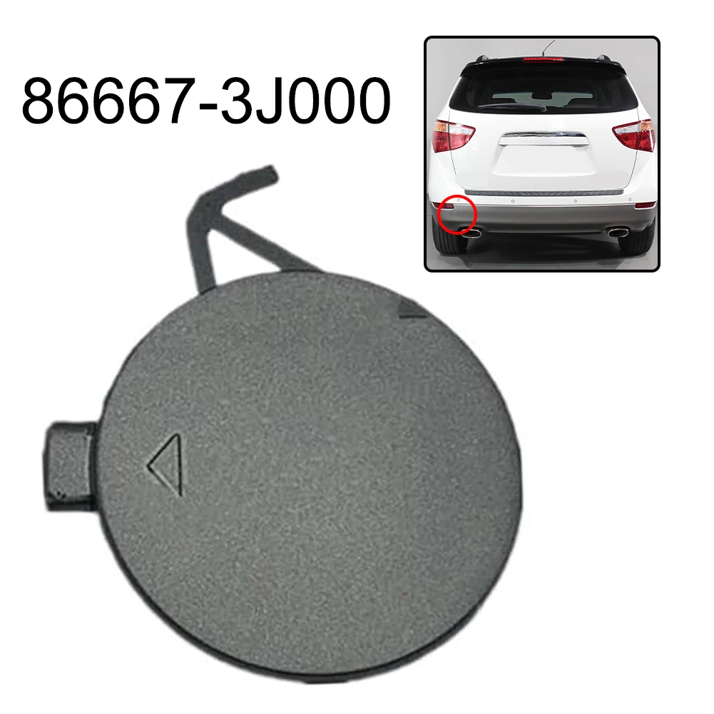 

Cap Cover Rear Bumper Tow Eye Cap Fit For Hyundai Veracruz 2007-2012 86667-3J000 Replacement Plastic Practical Car Accessories