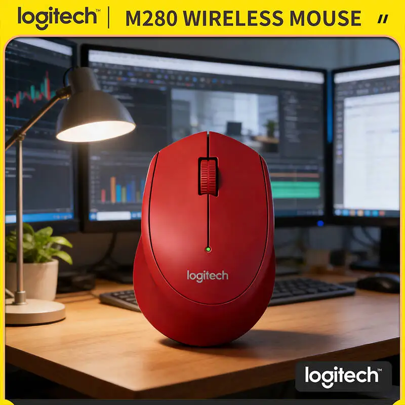 

Logitech M280 Wireless Optical Mouse Plug and Play 1000 DPI 2.4GHz 18-Month Battery for Desktop Office Linux