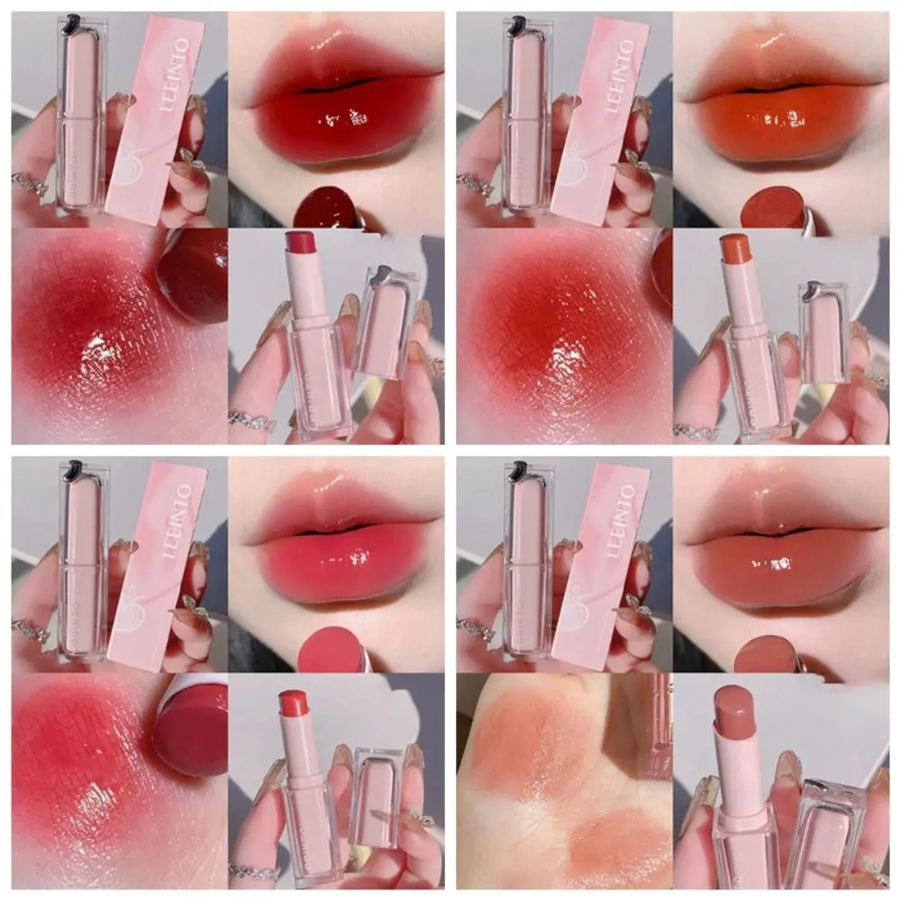 Transparente Gelee Spiegel Glas Lippenstifte wasserdichte schweiß feste Gelee Wasser Lip gloss Antihaft Tasse lang anhaltende feste Lippen glasur