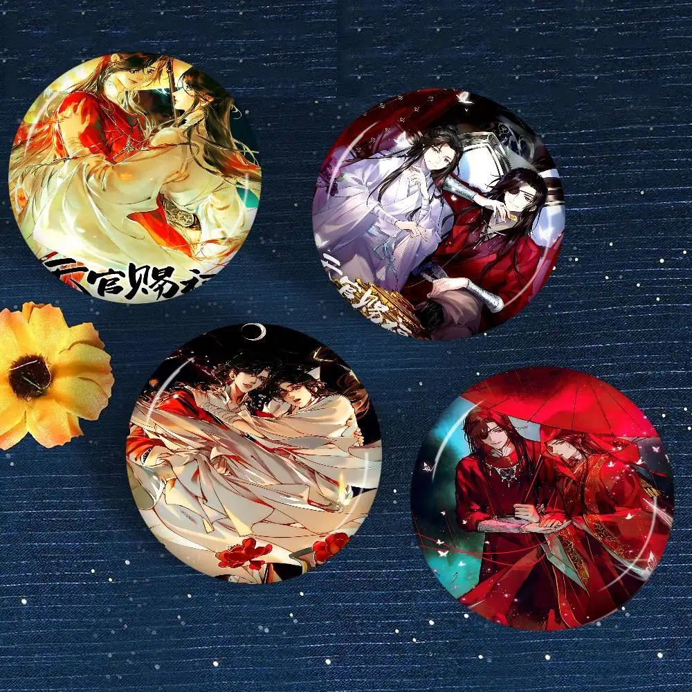 Tian Guan Ci Fu H-Heaven Official Blessing 58mm Animals Funny Brooches Badge Backpack Clothes Gift Accessory