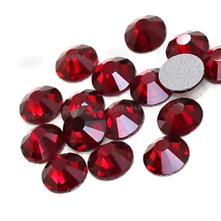 Dark Siam ss16 ss20 Non HotFix Rhinestone For 3D Nail Sequins Design Crystal Glitter Strass Glass Sticker For Manicure Art Decor