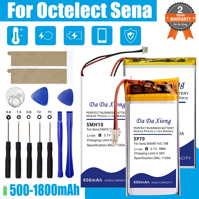 Replacement Battery for Sena 30S 30K 50S 50R SPH10 SPH5 SP51 10C 10S 20S Bluetooth Helmet Headphone Batteries Warranty Track NO