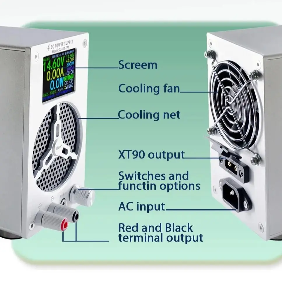 Ładowarka LifePO4 3000W 0-120V 0-25A Regulowana Ładowarka 0-60V 0-50A Zasilacz 58.8V 30A 72V 96V 20A 84V 30A 60V Ładowarka Akumulatorów Lifepo4 — zdjęcie produktu 5