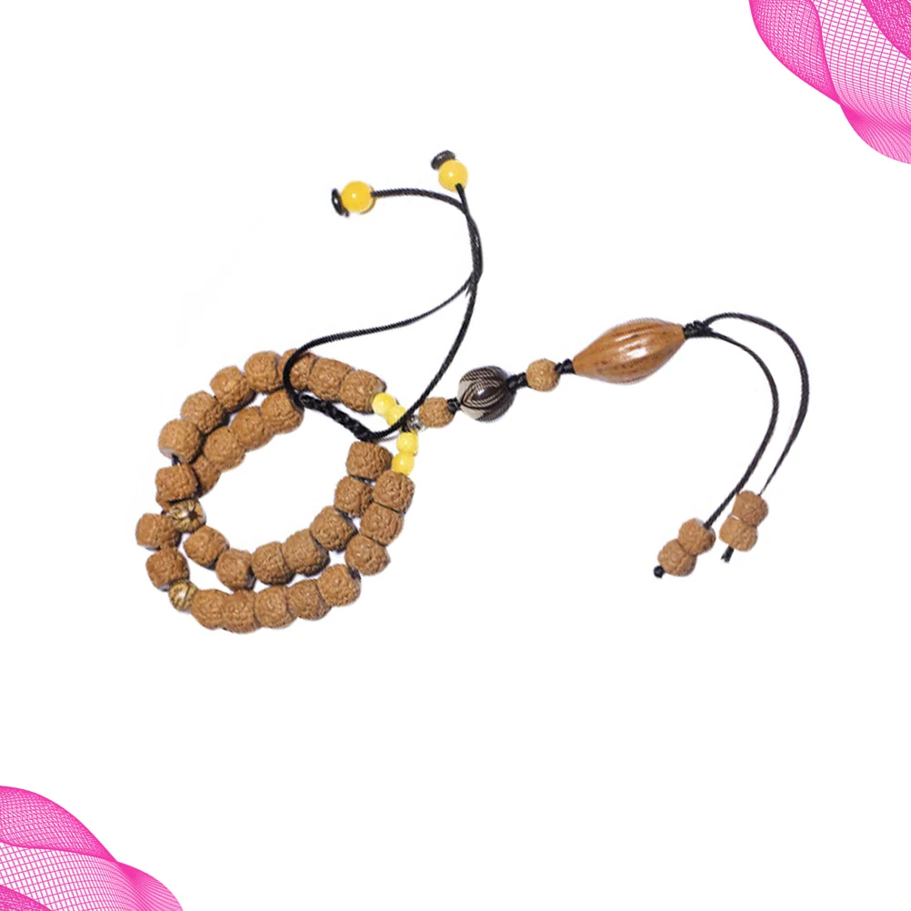 

1Pcs Car Hanging Decor Tibetan Vajra Bodhi Pendant Durable High-End Car Accessory Rearview Mirror Hanging Decoration Safeness