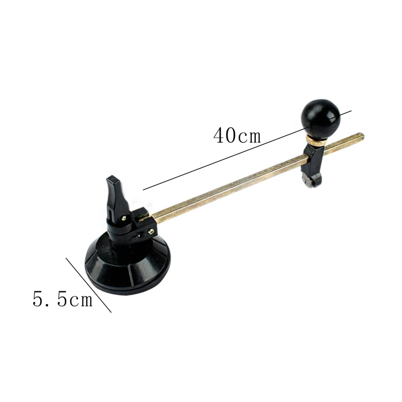 Professional Glass Cutter Round Cutting Tool With Round Handle And Suction Cup Adjustment Compass Type Glass Circular Cutter