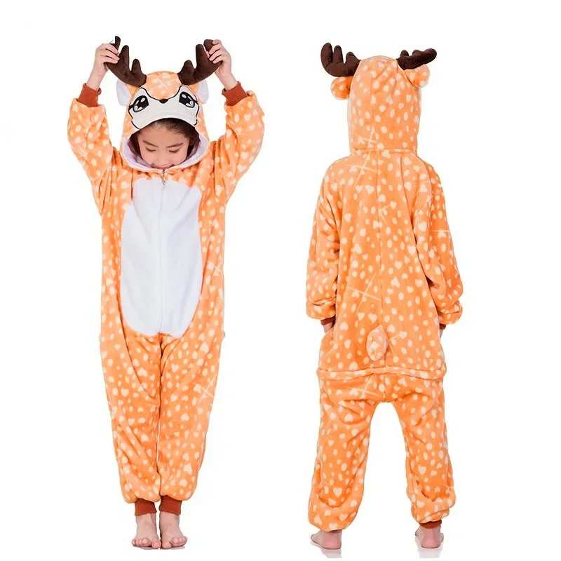 Children Pajamas Kids Baby Girls Boys Stitch Jumpsuits Costume Long Sleeve Children Sleepwear Onesies Pajamas Children Clothing