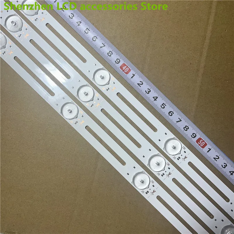 3piece/lot 32inch use aluminium 100%new LCD TV backlight bar RH-D32071235-334AS-M 6v 59CM 7LED 100%NEW