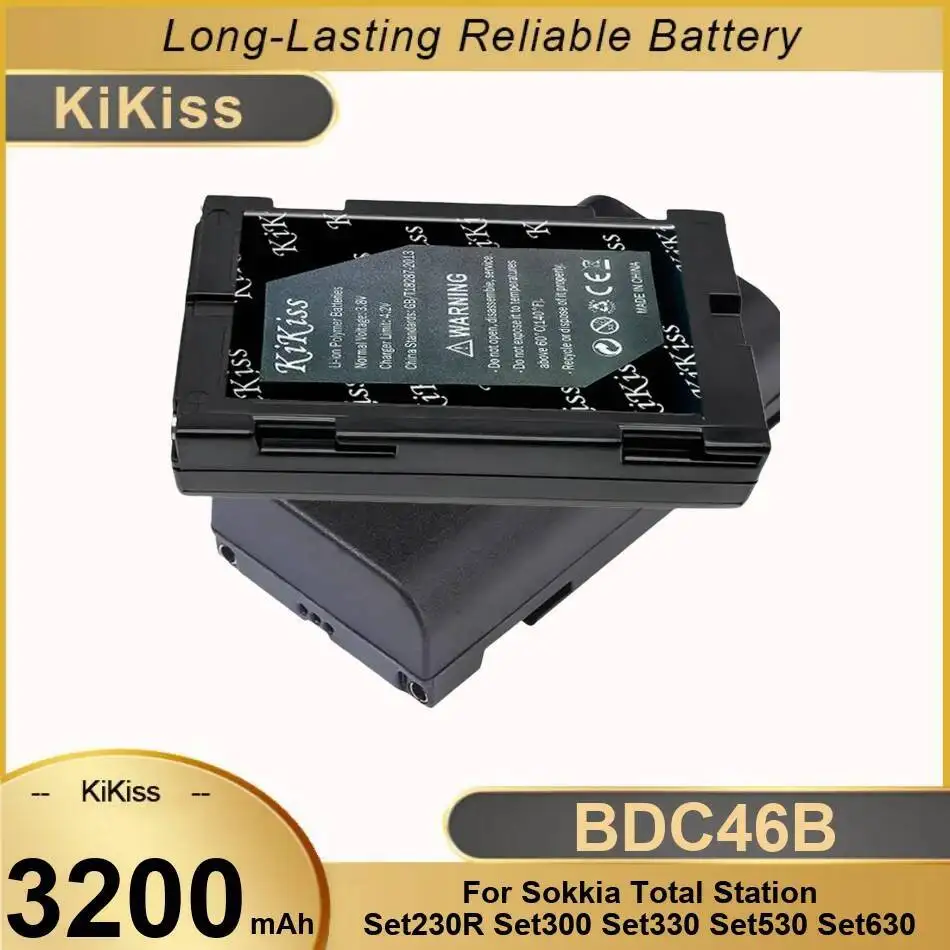 Для тахеометра Sokkia SET230R SET300 SET330 SET530 SET630 легкий аккумулятор BDC46B 3200 мАч Для тахеометра Sokkia SET230R SET300 SET330 SET530 SET630 легкий аккумулятор BDC46B 3200 мАч