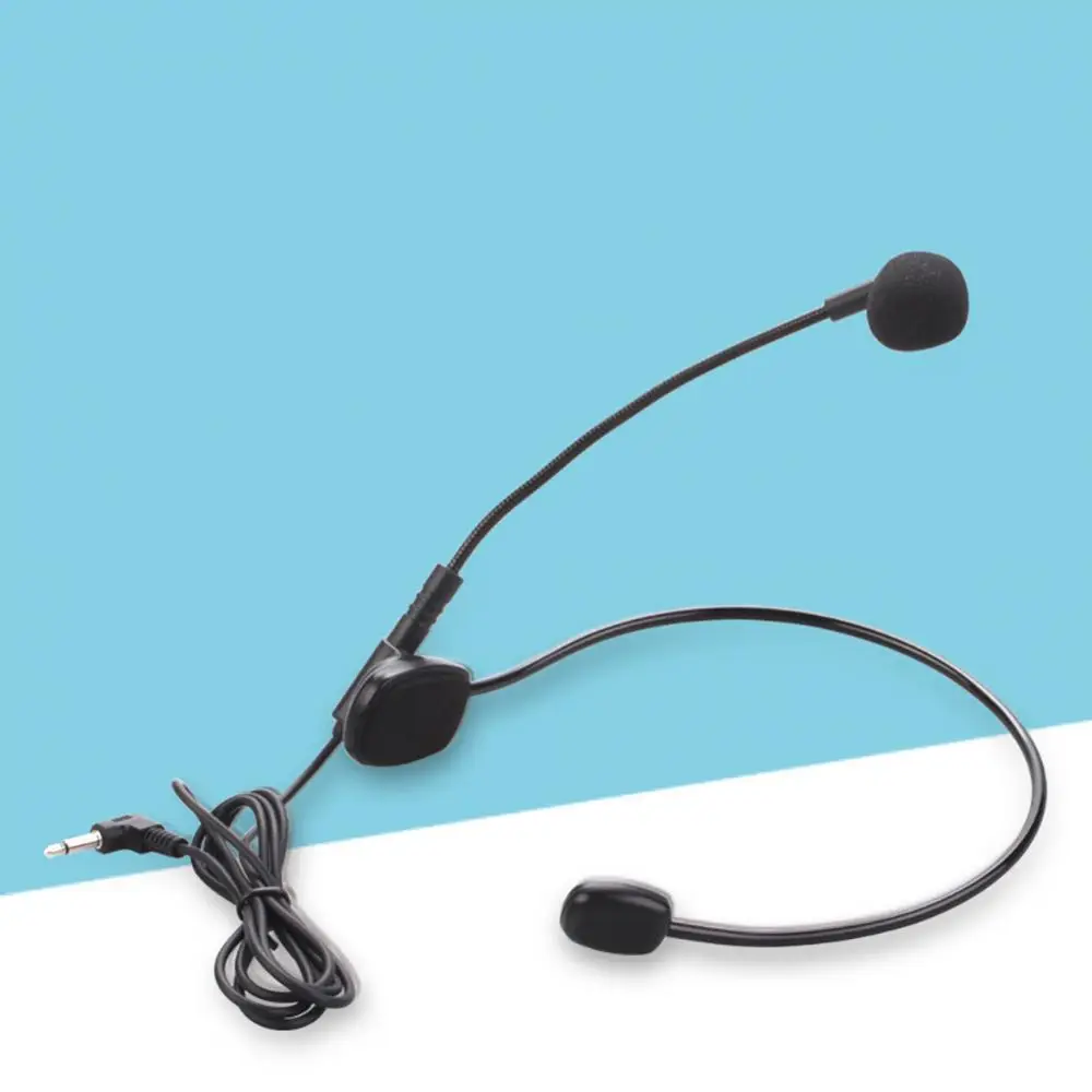 Micrófono portátil Flexible para enseñanza de voz, auriculares con cable de 3,5mm, amplificador de megáfono, Radio