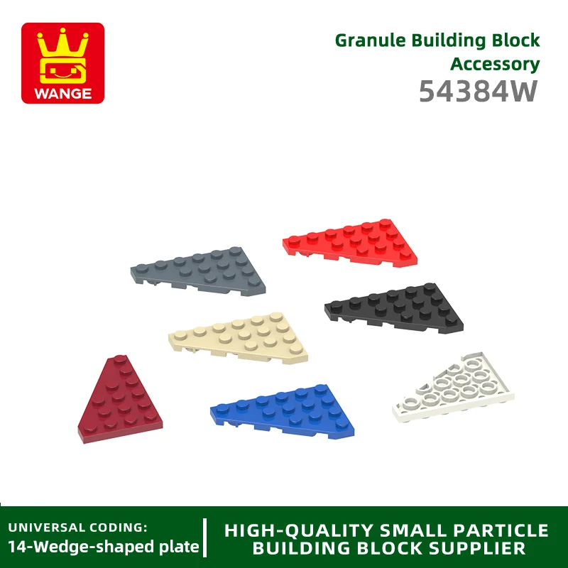 20 Pcs/lot 4x6 Left Wedge Building Block Moc Color Accessories Compatible with 54384W Brick DIY Children's Toy Assembly Gift