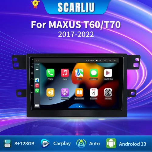 Android 13 para MAXUS T60 T70 Pickup 2017 - 2021 navegación GPS con DVD para coche Radio estéreo reproductor Multimedia unidad pantalla Carplay