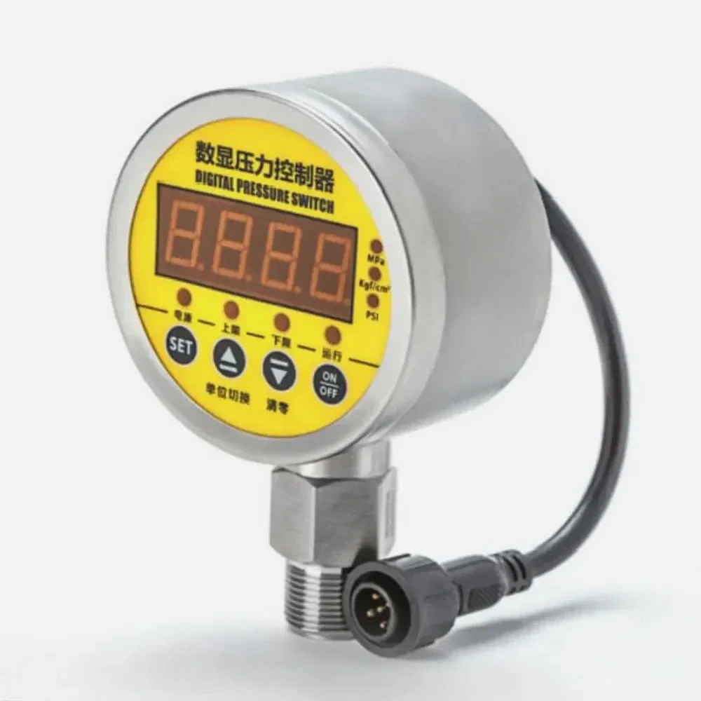 

stainless steel 304 smart adjustable digital hydraulic pressure gauge controller