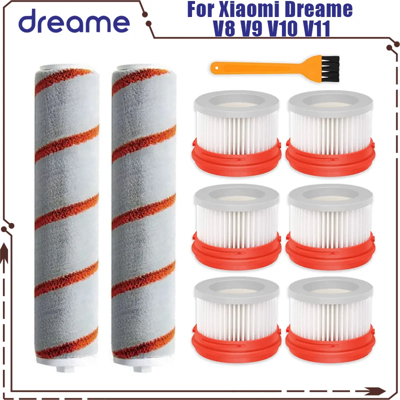 

Compatible for Xiaomi Dreame V9 V10 V11 V8 V9B V9P XR Accessories Main Brush HEPA Filter Wireless Handheld Parts