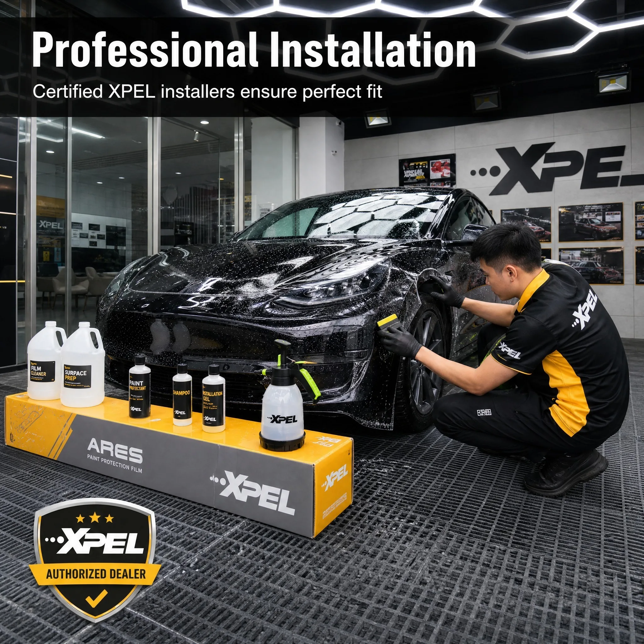 XPEL 8.5Mil TPU PPF Paint Protection Film Glossy Self Healing Anti Scratch Hydrophobic UV Resistant Anti Yellowing Invisible Car