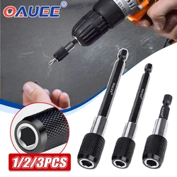 Oauee 1/4 Inch Hex Shank Automatic lock Screwdriver Bit Extension Rod Quick Release Magnetic Lengthen Batch Head 60/100/150mm