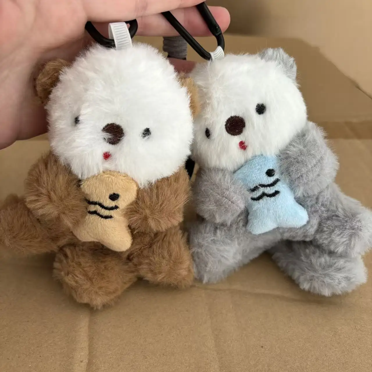 

Celebrity Animal Cute Sea Otter Pendant Plush Toy Fish Cat Bag Pendant Doll Keychain Doll Backpack Decoration Girl Kawaii Gift