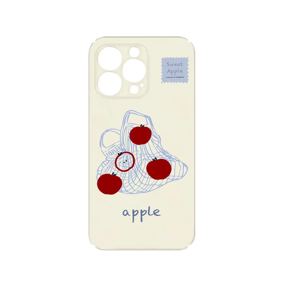 Korean Ins Fruit Bag Cute Manga Phone Case for IPHONE 15PRO MAX 14 13 12 11 PRO XR SE Acrylic TPU Two in One Mobile Phone Cases