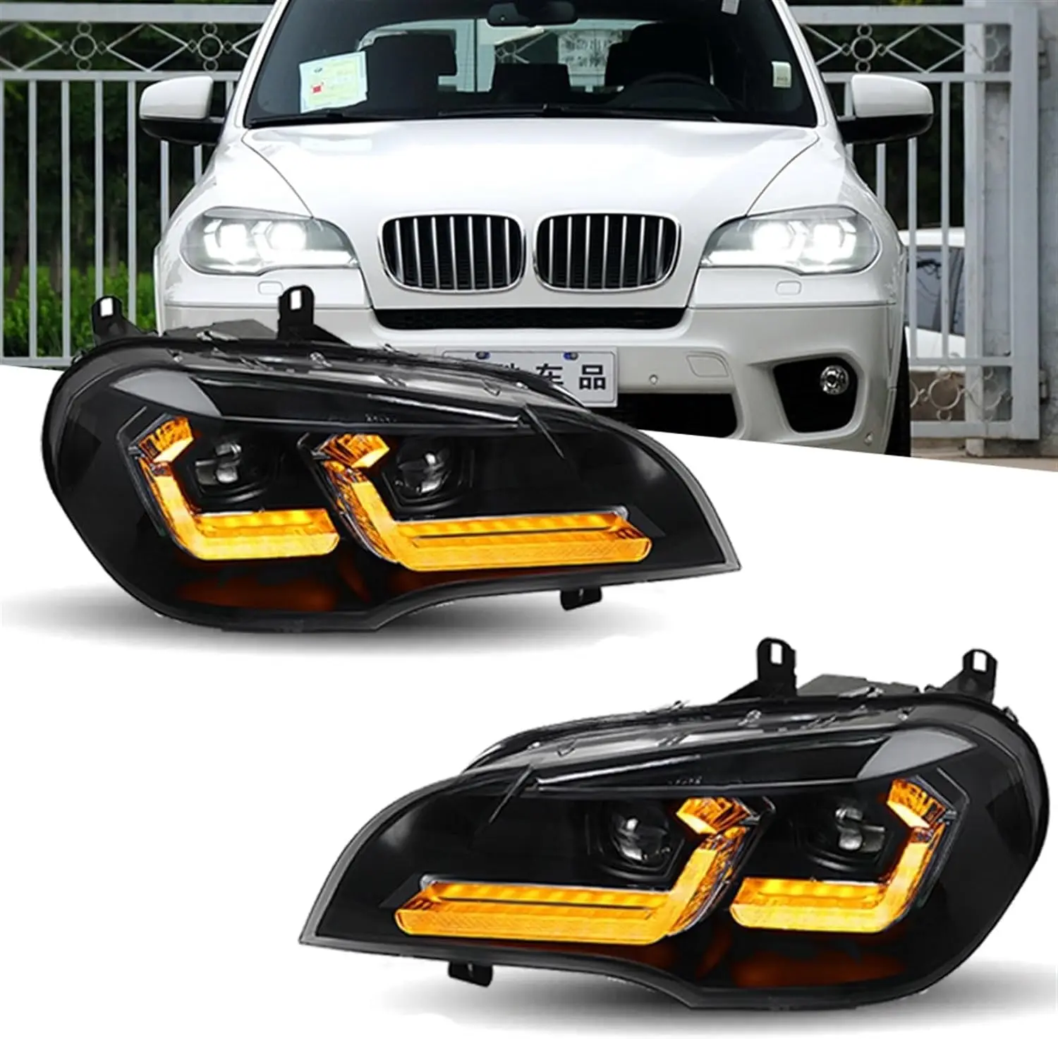 

LED Headlights For BMW X5 E70 2007-2013 Head Lamp Car Styling DRL Signal Projector Lens Automotive Accessories