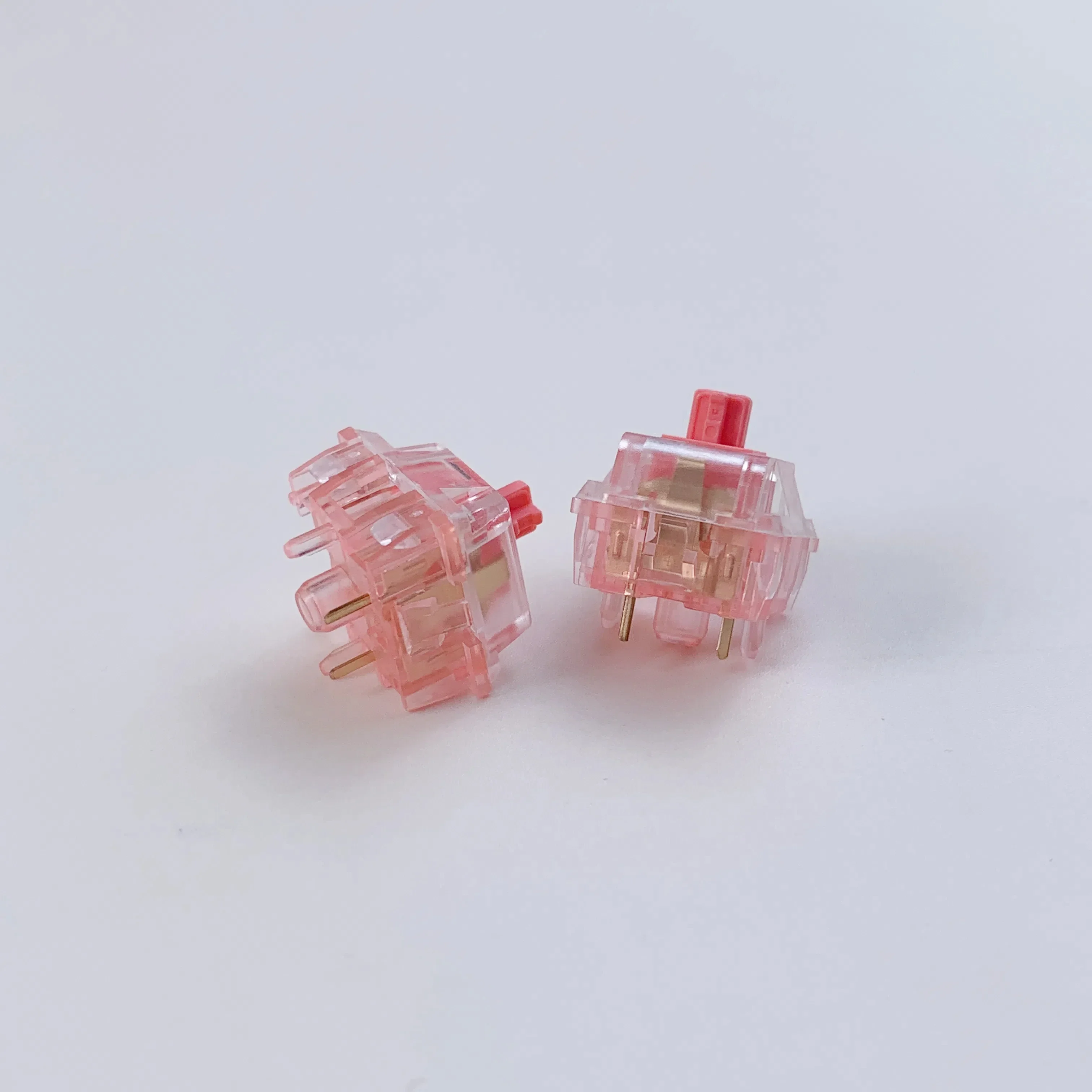 KTT interruptor de fresa para teclado mecánico, conmutador lineal HIFI intercambiable en caliente, Color rosa, se puede usar para lubricar, fabricante DIY