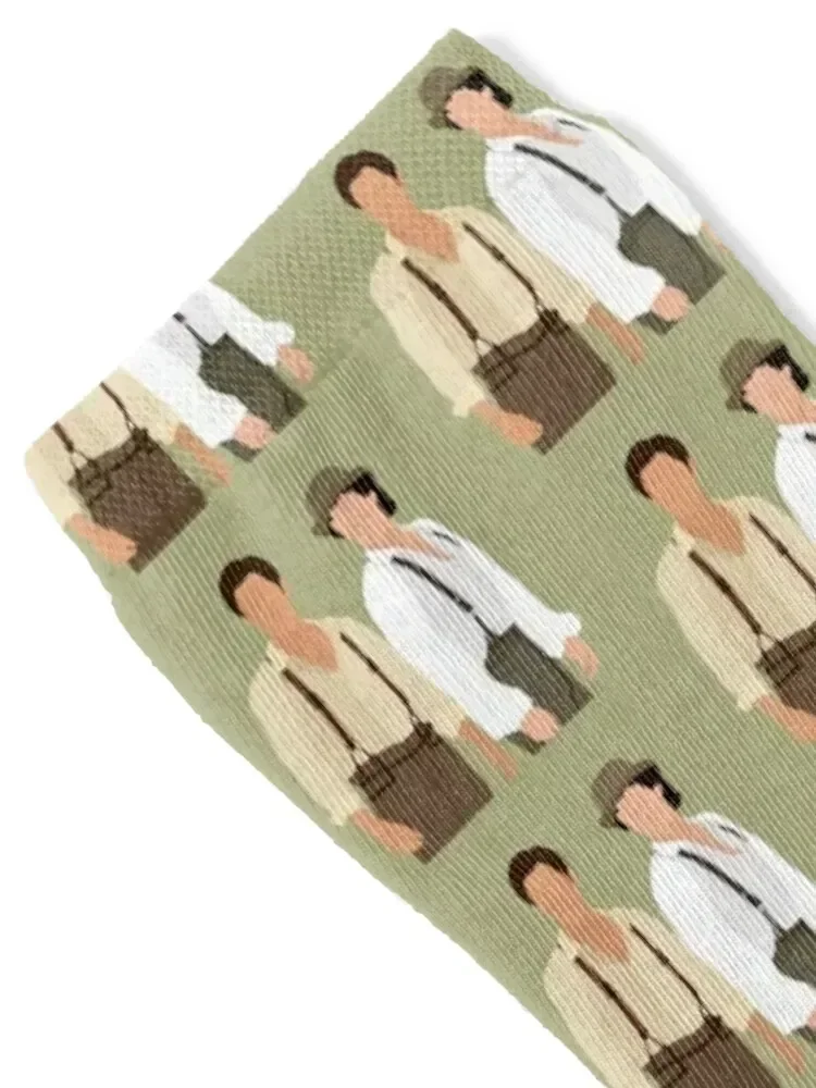 Stefan and Damon Salvatore 1864 Vampire Diaries Merch Socks Soccer aesthetic with print Run Socks Men Women's