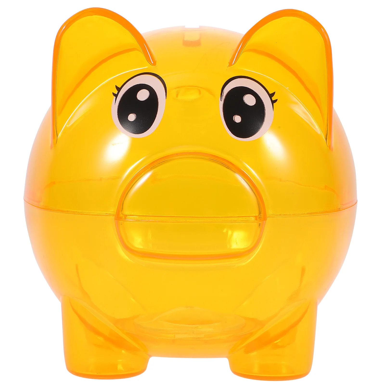 2Pcs Clear Piggy Bank Jar Transparent Coin Saving Pot Children Money Box Pig Money Bank Gift for Kids Pig Purse