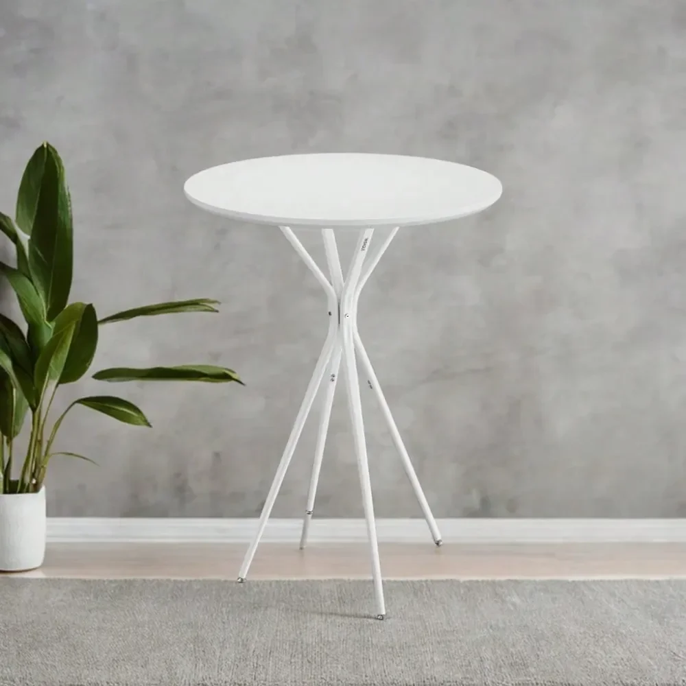 Bar Table, Round Cocktail Table, High Top Pub Bistro Table For Kitchen Dining, Home Bar, Living Room, 23.6 X 23.6 X 41.3 Inches