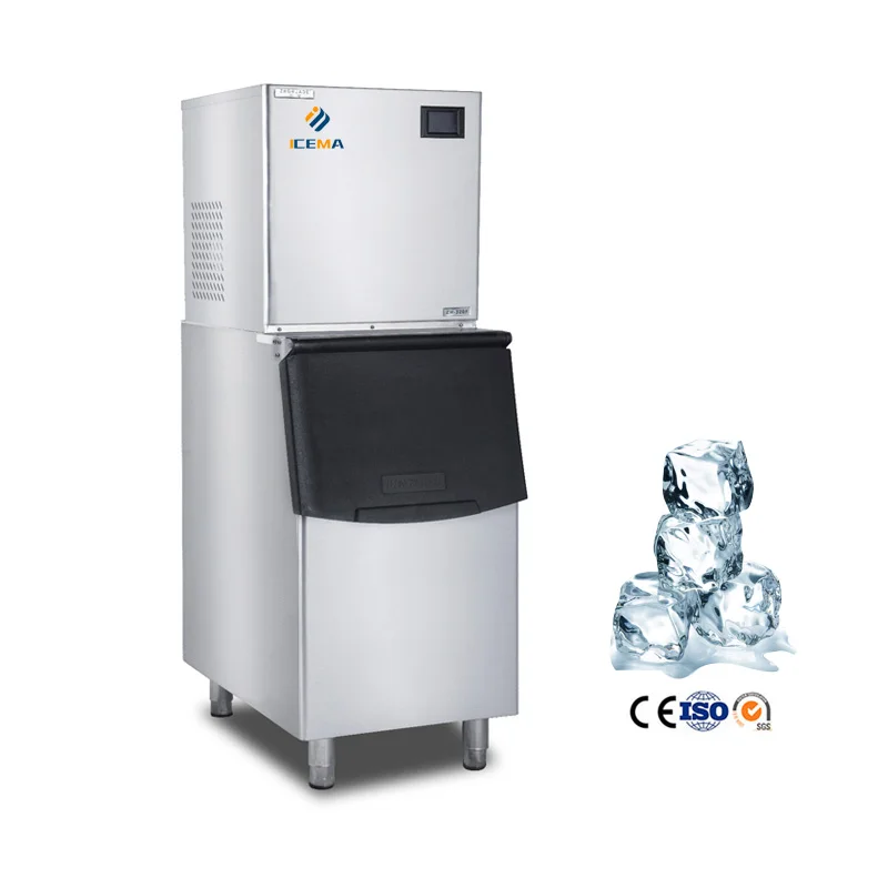

300kg 500kg 600kg Commercial Cube Ice Machine Ice Cube Maker Machine for Restaurant Bar Home