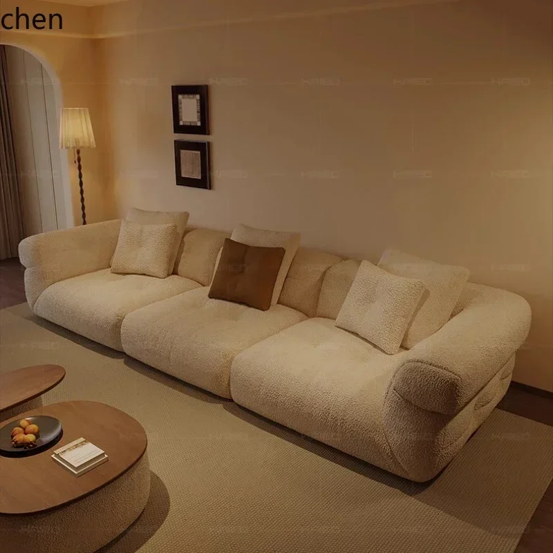 b31-  Lazy Down Technology Fabric Sofa Simple Living Room Extra Wide Deep Seat Furniture