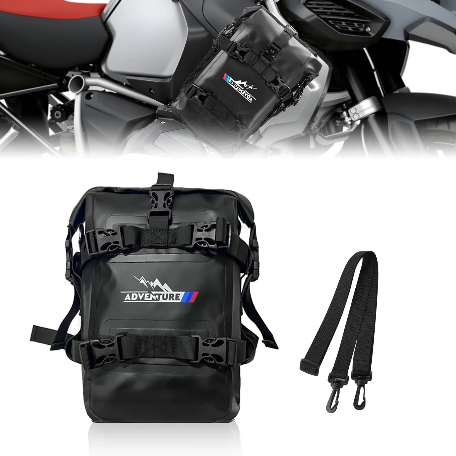 

8L Motorcycle Bags For BMW R1250GS R1200GS LC F800GS F700GS Frame Crash Bar Waterproof Travel Bag ADV Adventure Accessories